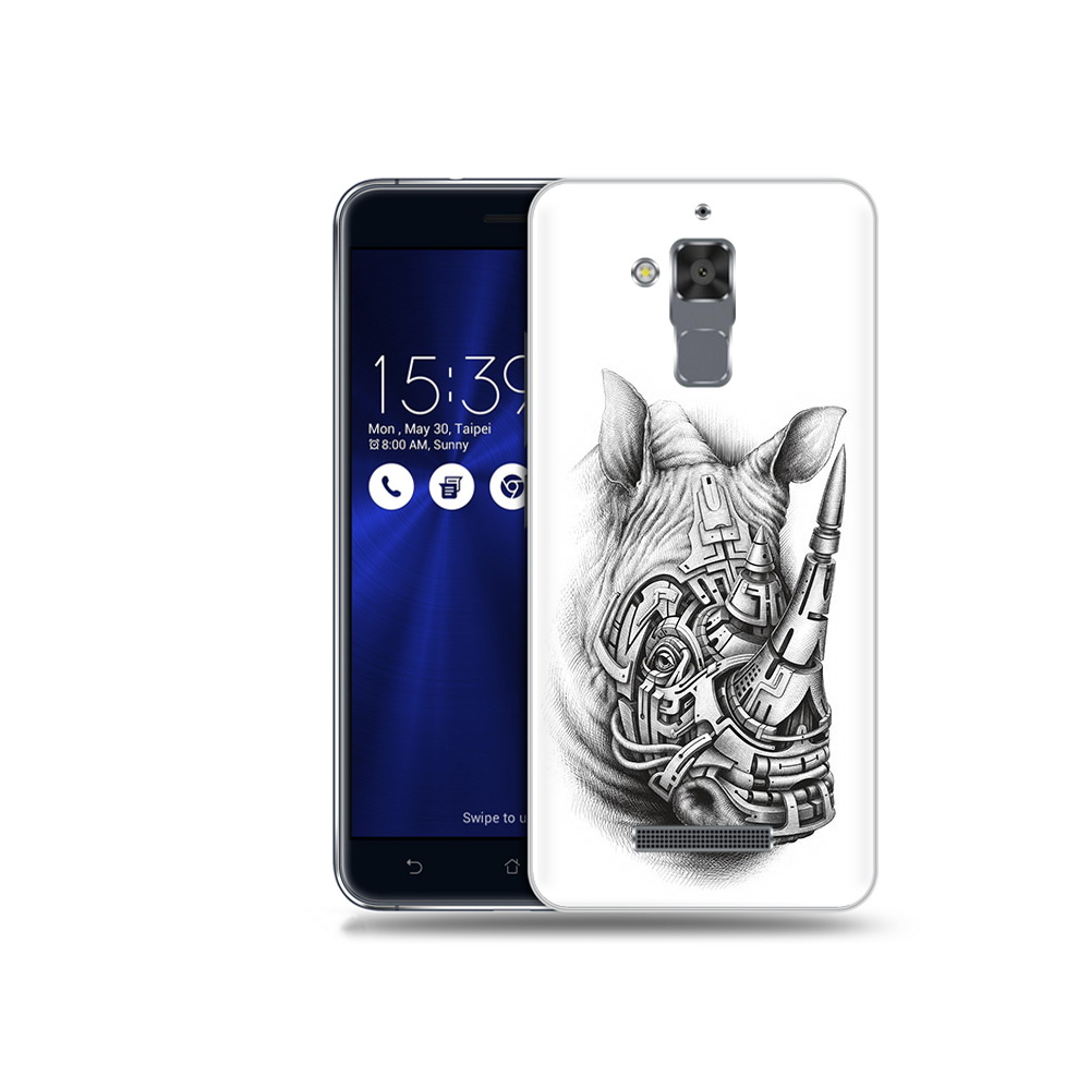 

Чехол MyPads Tocco для Asus ZenFone 3 Max (ZC520TL) стальной носорог, Прозрачный, Tocco