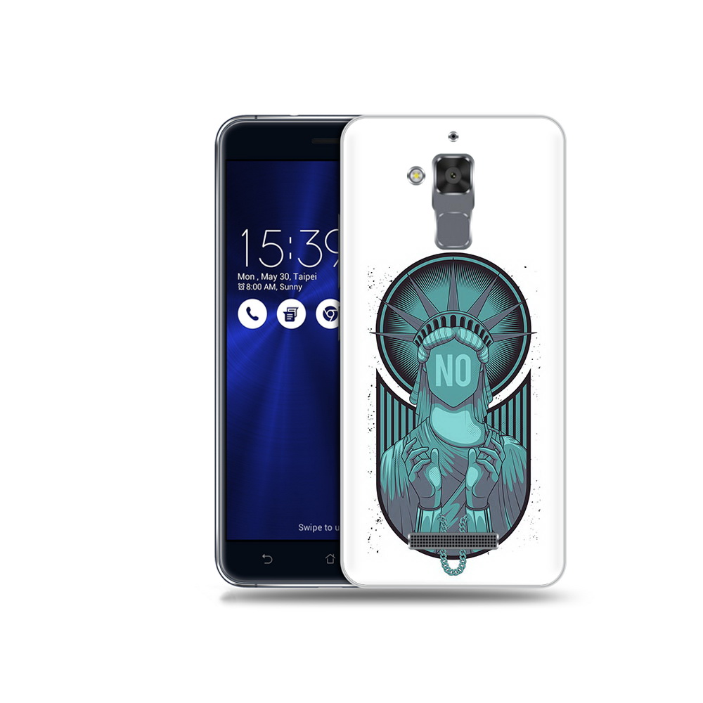 

Чехол MyPads Tocco для Asus ZenFone 3 Max (ZC520TL) статуя свободы зеленый, Прозрачный, Tocco