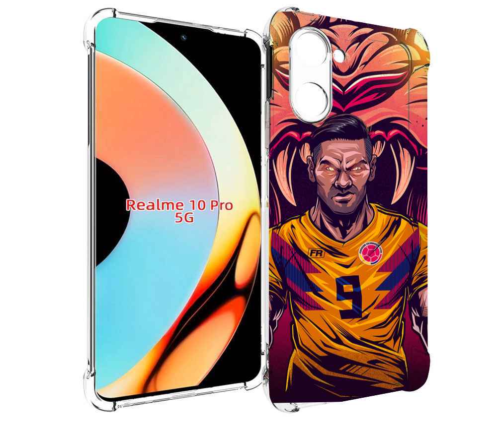

Чехол бампер MyPads парень-тигр-красный для Realme 10 Pro против..., Прозрачный, Tocco