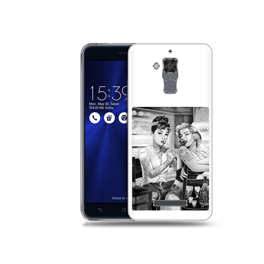 

Чехол MyPads Tocco для Asus ZenFone 3 Max (ZC520TL) тату мастер, Прозрачный, Tocco
