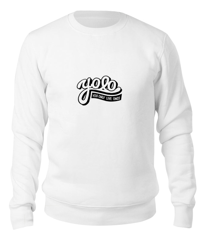 

Свитшот унисекс Printio Yolo (you only live once) белый M, Yolo (you only live once)