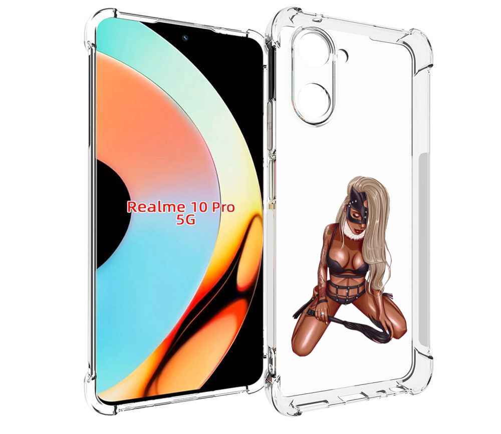 

Чехол бампер MyPads плохая-девушка женский для Realme 10 Pro про..., Прозрачный, Tocco