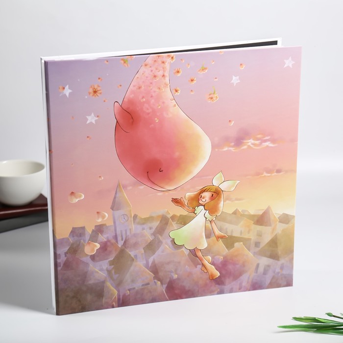 

Фотоальбом магнитный 20 листов "Кашалот и девочка" плотность 500 гр 33х33х3 см