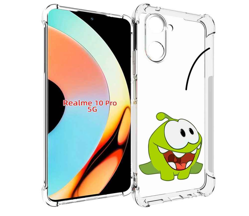 

Чехол бампер MyPads попрыгунчик для Realme 10 Pro противоударный, Прозрачный, Tocco
