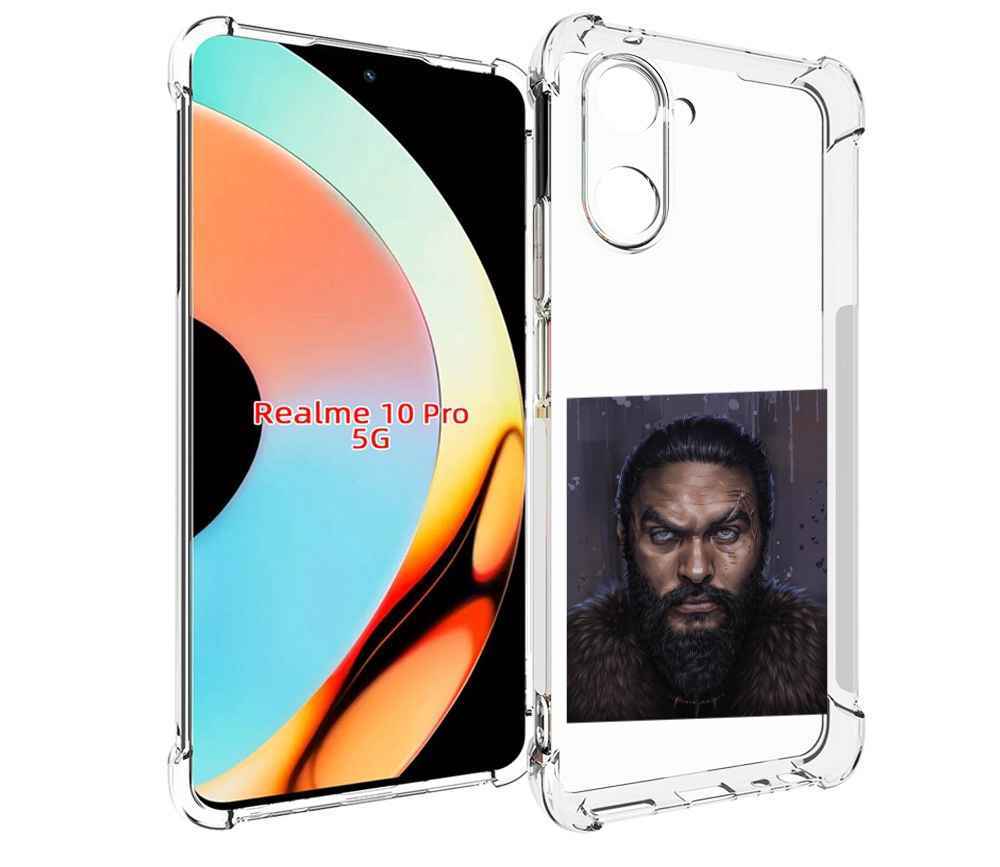 

Чехол бампер MyPads портрет-императора для Realme 10 Pro противо..., Прозрачный, Tocco