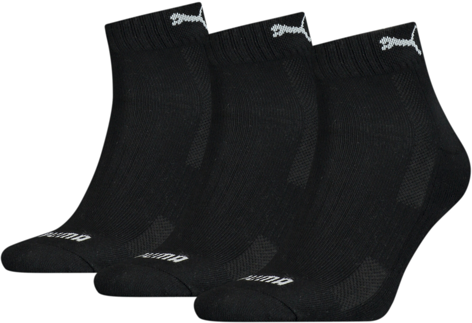 

Комплект носков унисекс Puma PUMA CUSHIONED QUARTER 3P UNISEX черных 35-38, Черный, PUMA CUSHIONED QUARTER 3P UNISEX