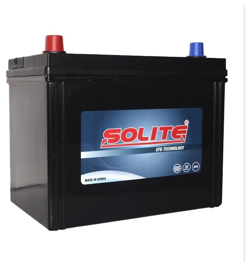 

Аккумулятор автомобильный Solite EFB N55 50Ah ОП 440A Asia, Solite 1