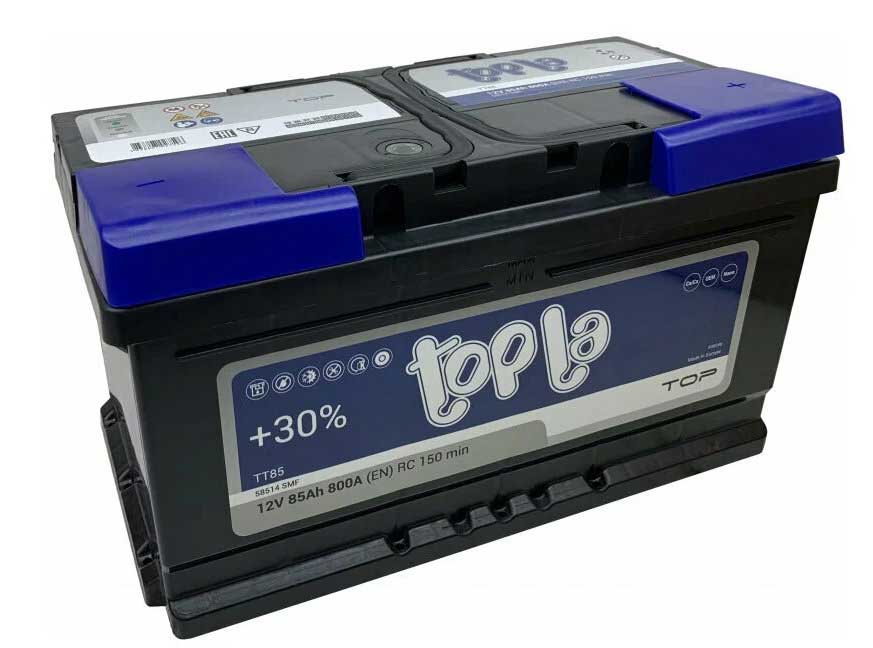 

Аккумулятор автомобильный Topla Top TT85 85Ah ОП 800A (118685/58514) (низкий), Topla 1
