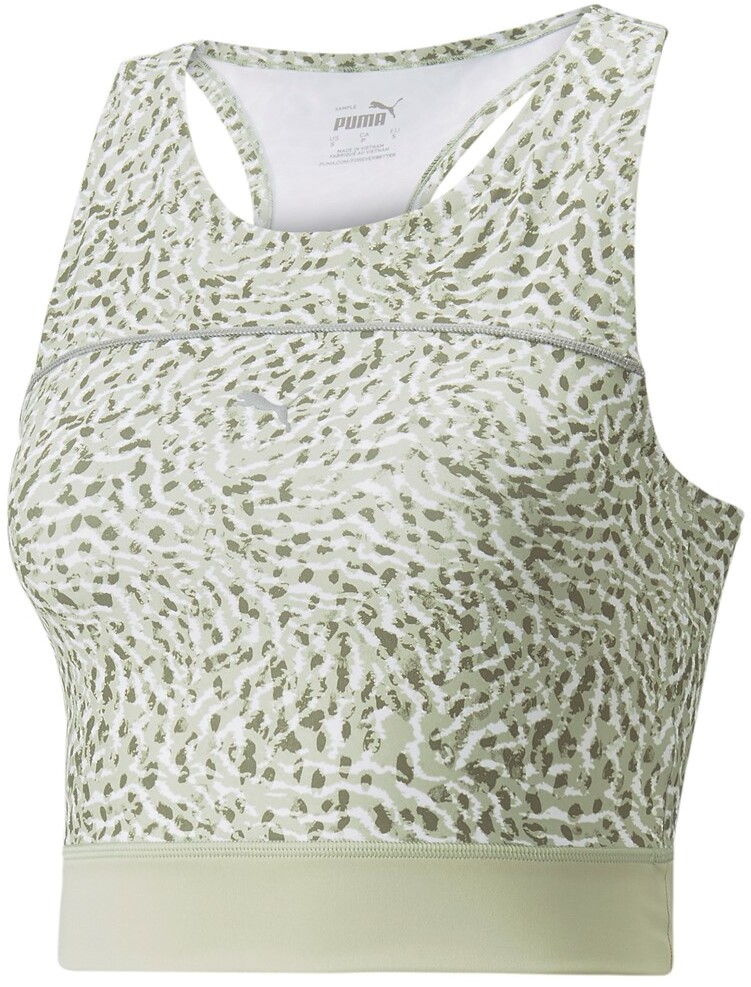 

Топ женский Puma Run High Shine Crop Tank W зеленый L, Run High Shine Crop Tank W