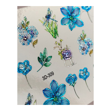 

3D-слайдер Anna Tkacheva Crystal №309 Цветы. Цветочки