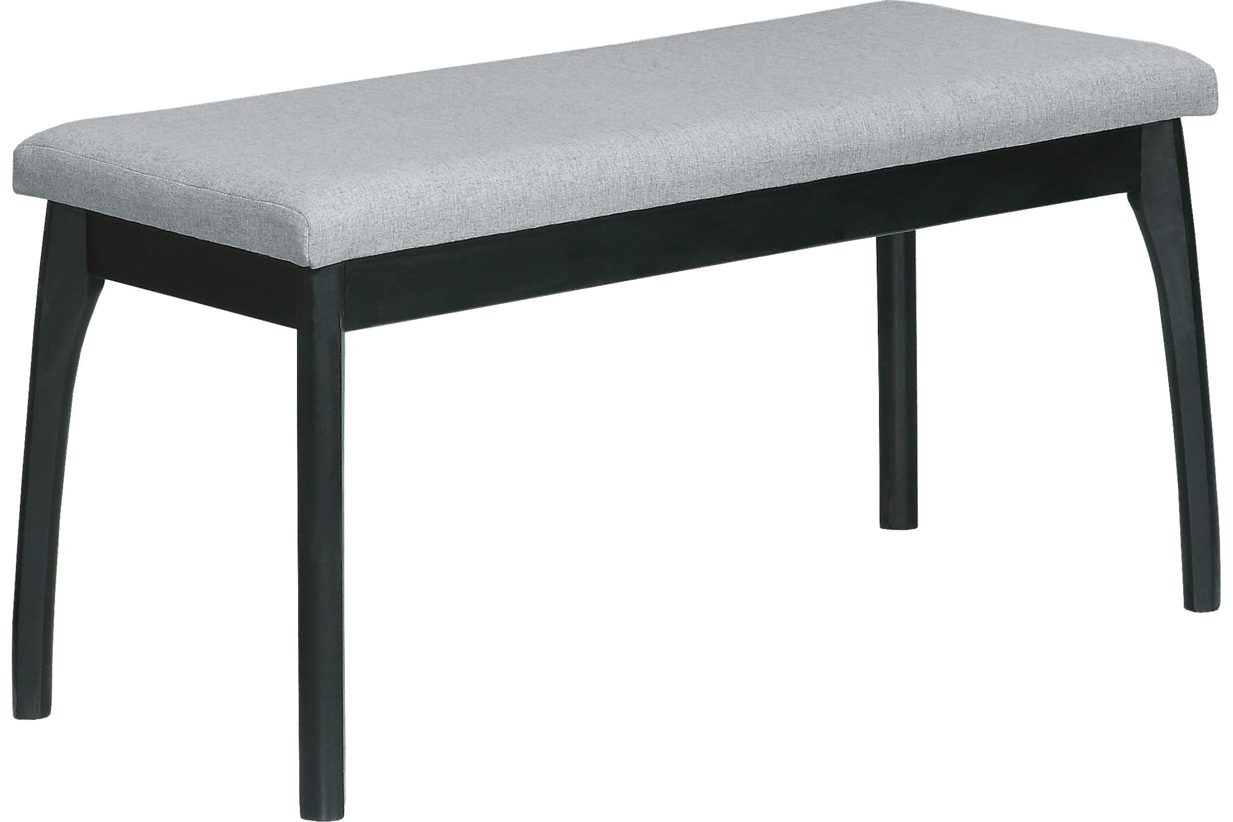 

Скамья Мебелик для прихожей мягкая, ткань серый, каркас венге, Серый;черный, Скамья мягкая