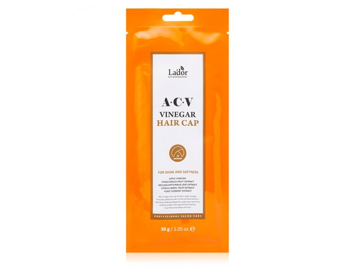 Маска-шапочка для волос с яблочным уксусом Lador ACV Vinegar Hair Cap, 30г