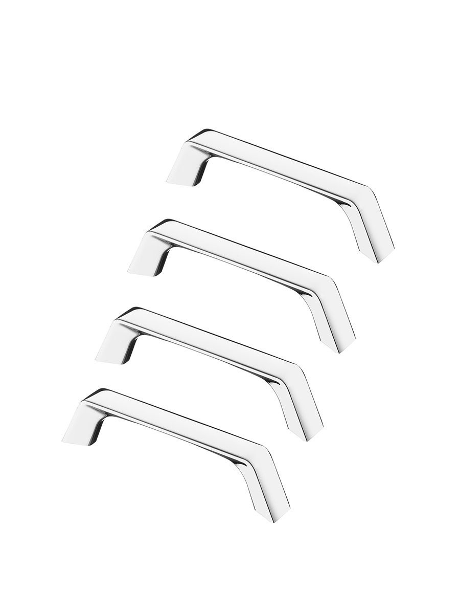 

Комплект из 4 шт Ручка-скоба Kerron 96 мм S-2460-96, хром, Серебристый;серый, S-2460