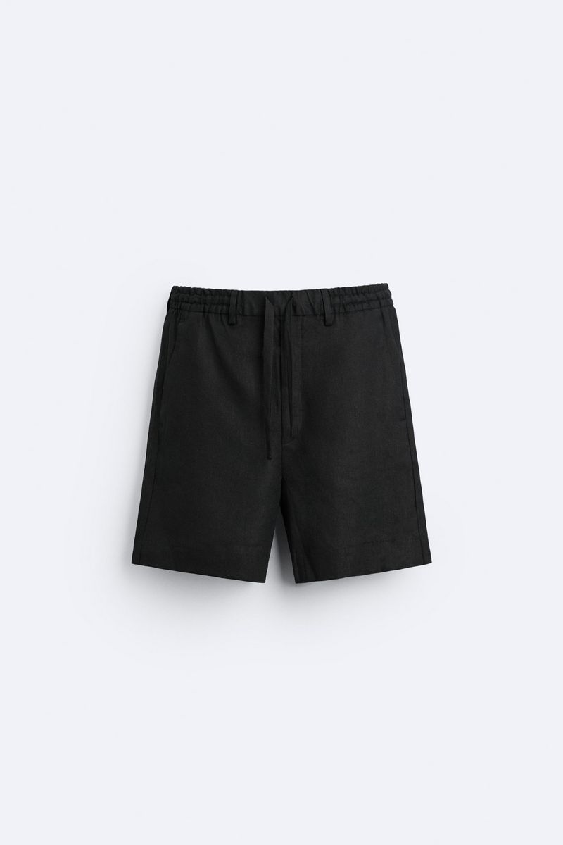 

Повседневные шорты мужские ZARA 02634601 черные M, Черный, 02634601