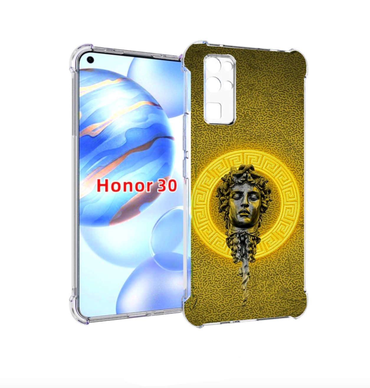 

Чехол бампер MyPads статуя версачи для Honor 30 (BMH-AN10) проти, Прозрачный, Tocco