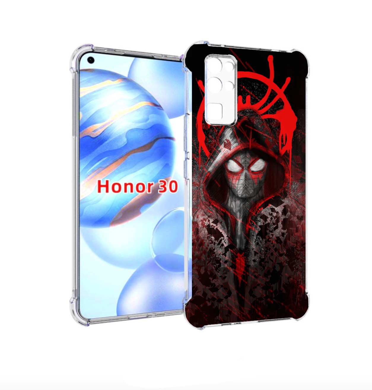 

Чехол бампер MyPads страшный человек паук мужской для Honor 30 (, Прозрачный, Tocco