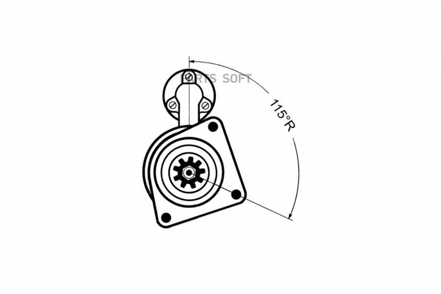 

081 499 614 стартер 24V 5.5KW 11 зубьев 115вправо , доп.реле\VOLVO, RVI