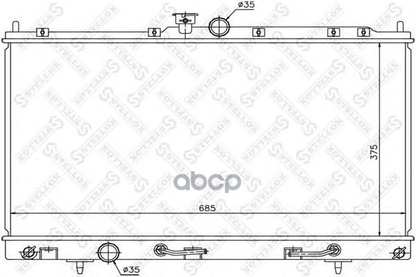 

10-25169-SX радиатор системы охлаждения АКПП Mitsubishi Lancer 1.3/1.6/2.0 02>