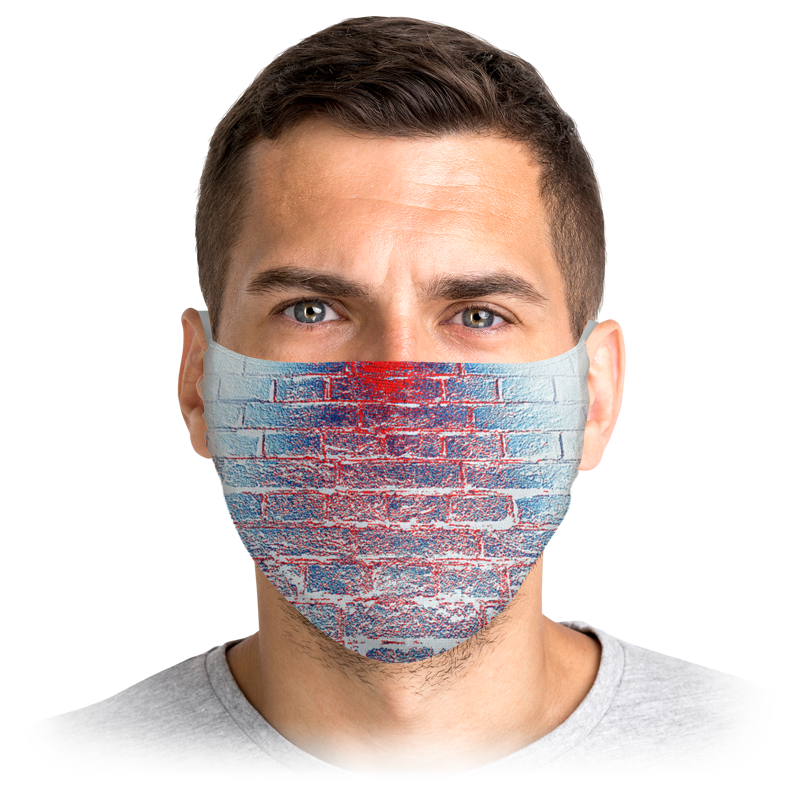 

Многоразовая маска Printio Stop virus! красная L, Stop virus!