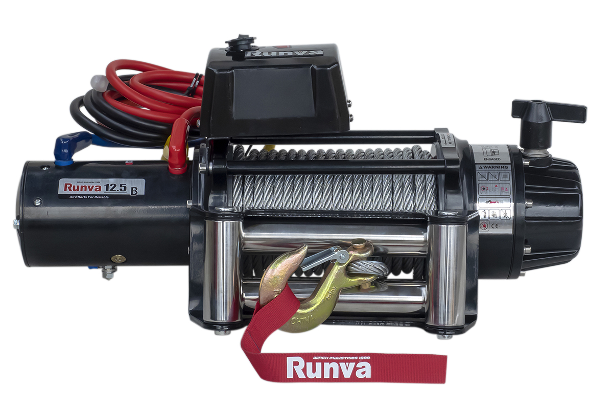 RUNVA Лебёдка электрическая 24V Runva 12500 lbs 5670 кг (влагозащищенная)