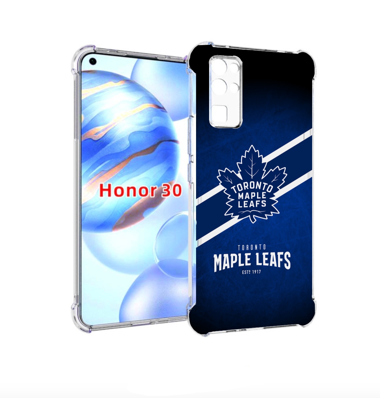 

Чехол бампер MyPads торонто-меипл-лифс для Honor 30 (BMH-AN10), Прозрачный, Tocco