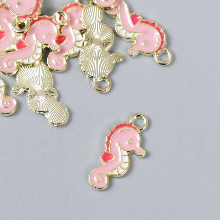 

Декор для творчества металл, эмаль Морской конёк 1,7х1 см