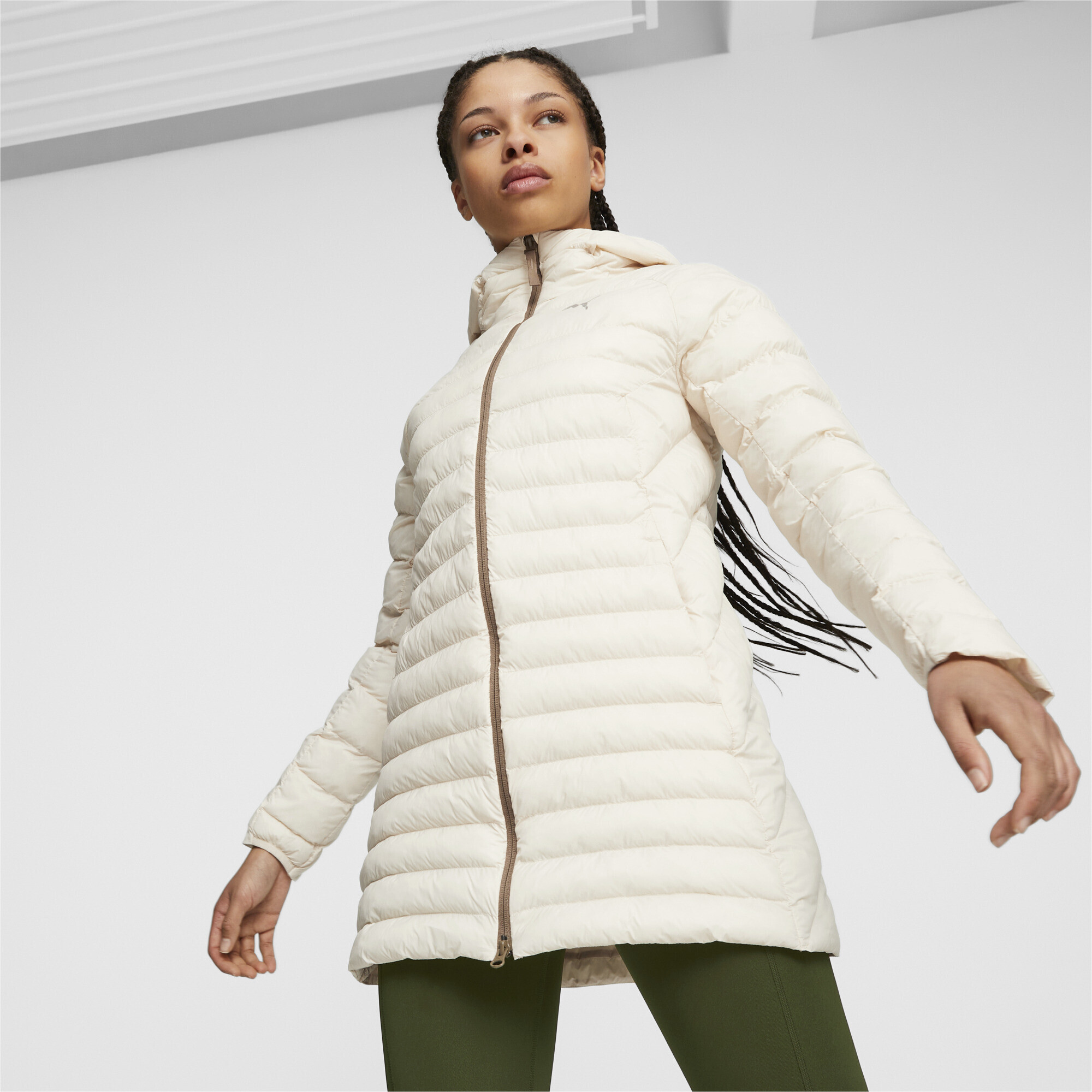Куртка женская PUMA Packlite Primaloft Long Hooded Jacket белая L