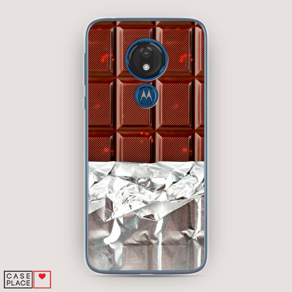 

Чехол на Motorola Moto G7 "Шоколад в обертке", Коричневый, 241150-6