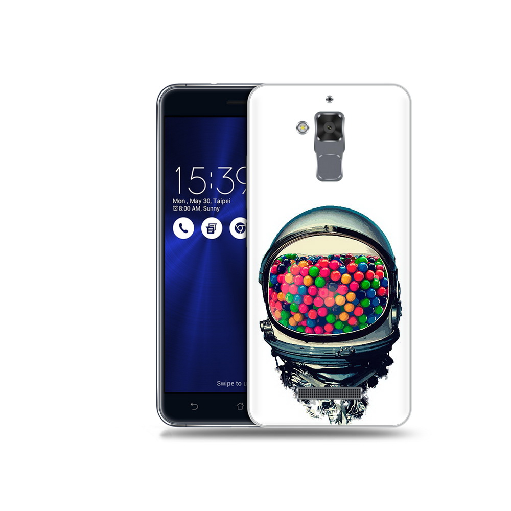 

Чехол MyPads Tocco для Asus ZenFone 3 Max (ZC520TL) шлем космонавта, Прозрачный, Tocco