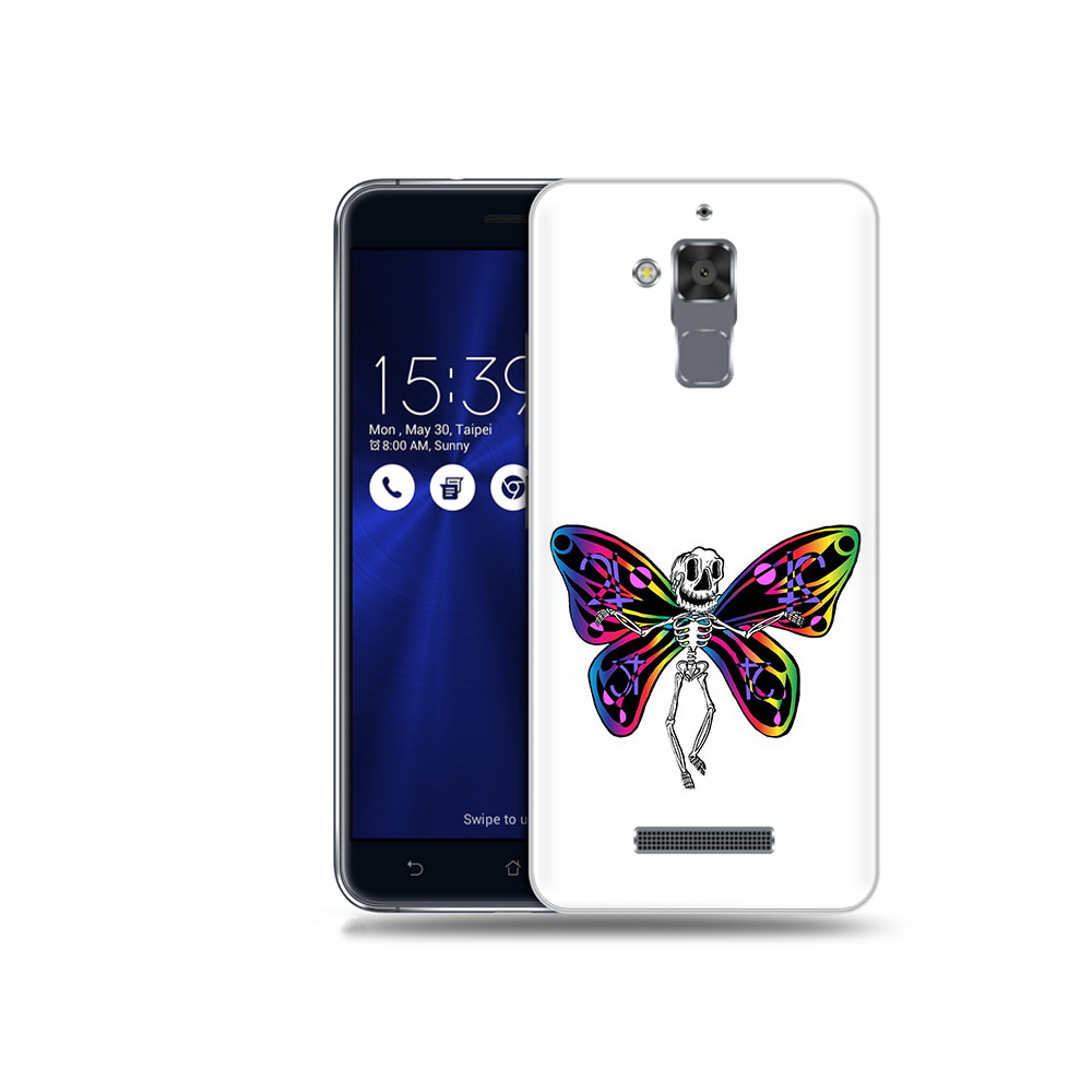 

Чехол MyPads Tocco для Asus ZenFone 3 Max (ZC520TL) эффект бабочки, Прозрачный, Tocco