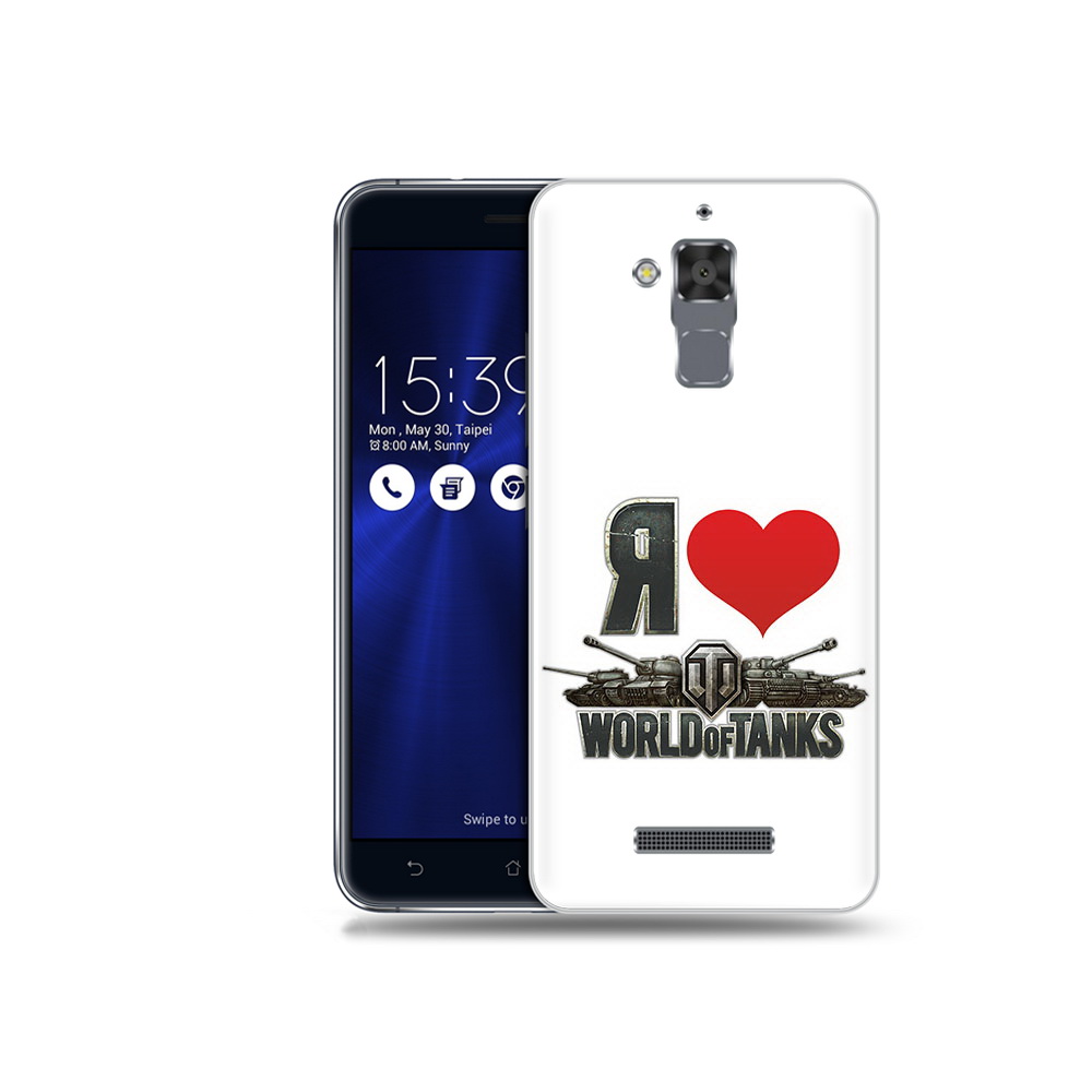 

Чехол MyPads Tocco для Asus ZenFone 3 Max (ZC520TL) я люблю ворлд оф танк, Прозрачный, Tocco