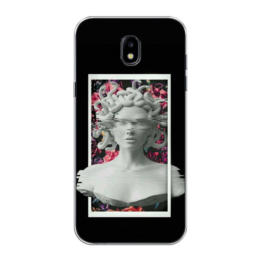 

Чехол на Samsung Galaxy J5 2017 "Web Punk Медуза Горгона", Черный;серый, 22850-6