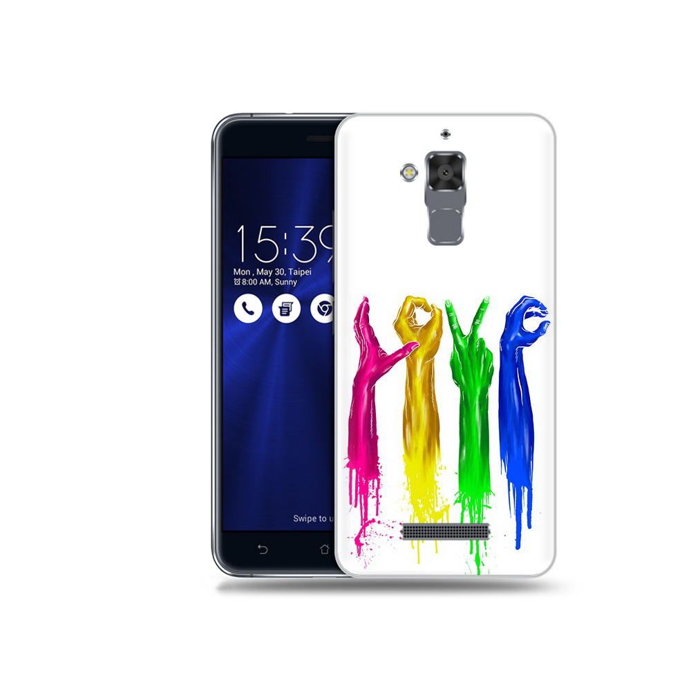 

Чехол MyPads Tocco для Asus ZenFone 3 Max (ZC520TL) яркие руки love, Прозрачный, Tocco