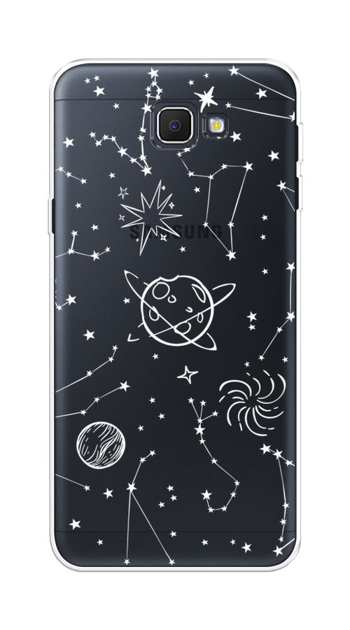 

Чехол на Samsung Galaxy J5 Prime 2016 "Планеты в космосе", Белый, 22950-2