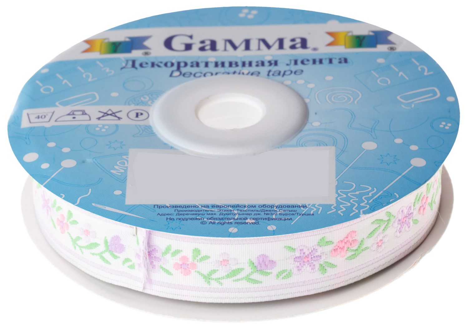 

Gamma 16 мм 10 м отделочная сиреневая, 16 мм, 10 м, отделочная, сиреневая