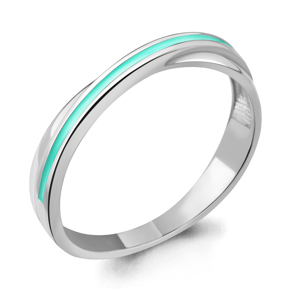 

Кольцо из серебра с эмалью р. 16 Aquamarine 54812_925_р, 54812_925_р