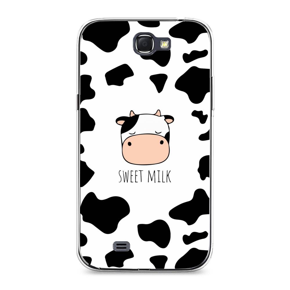 

Чехол на Samsung Galaxy Note 2 "Sweet milk", Розовый;белый;черный, 23250-1