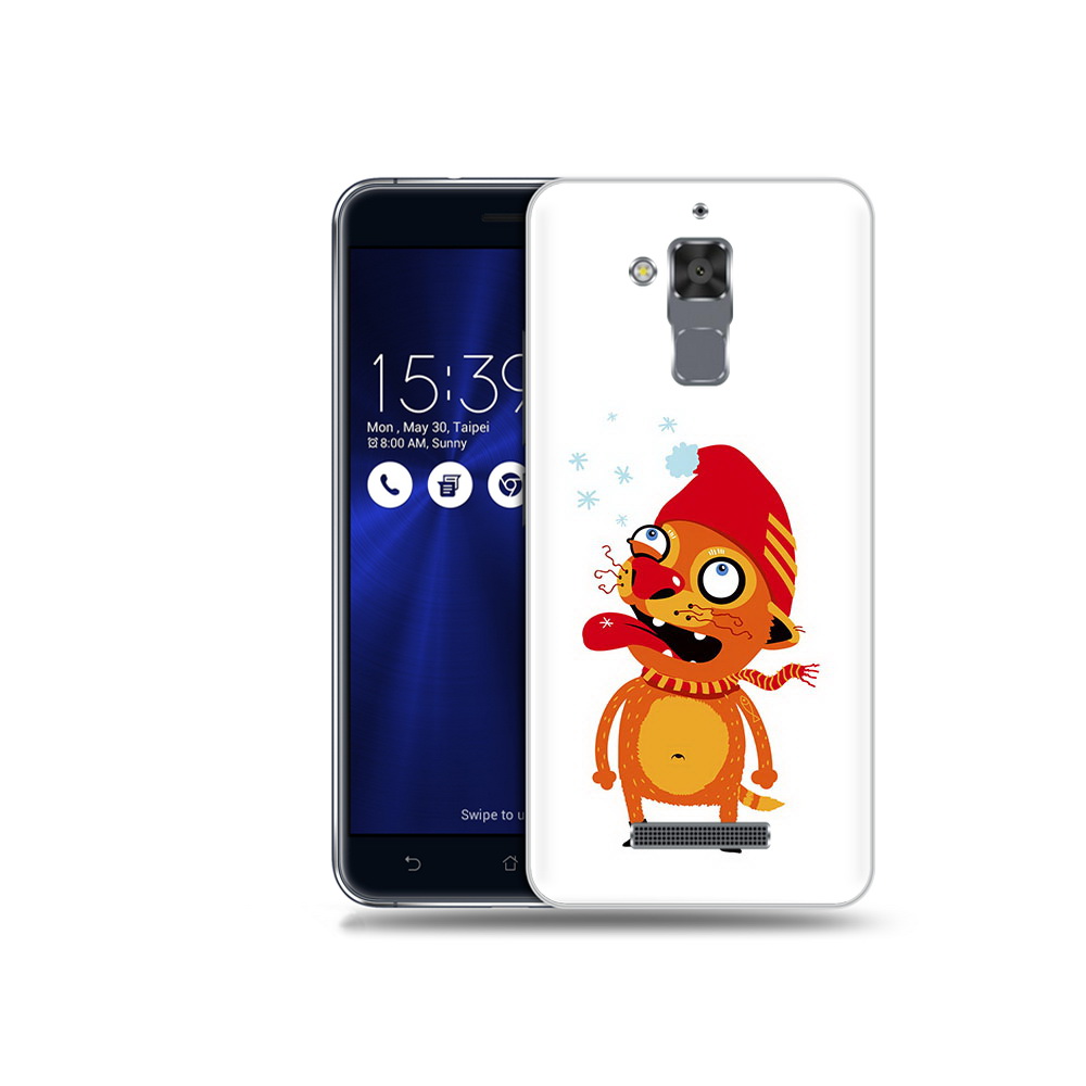 

Чехол MyPads Tocco для Asus ZenFone 3 Max (ZC520TL) Зимний кот, Прозрачный, Tocco