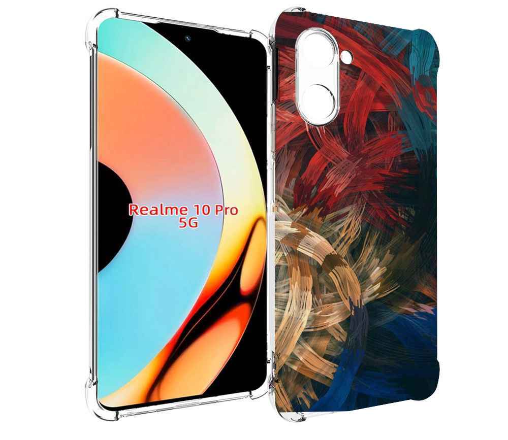 

Чехол бампер MyPads раскрашенная медь для Realme 10 Pro противоу..., Прозрачный, Tocco