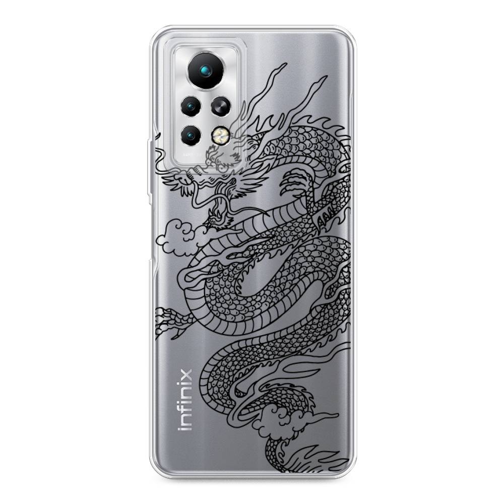 

Чехол для Infinix Note 11 Pro "Большой китайский дракон", Черный;серый, 3100550-1