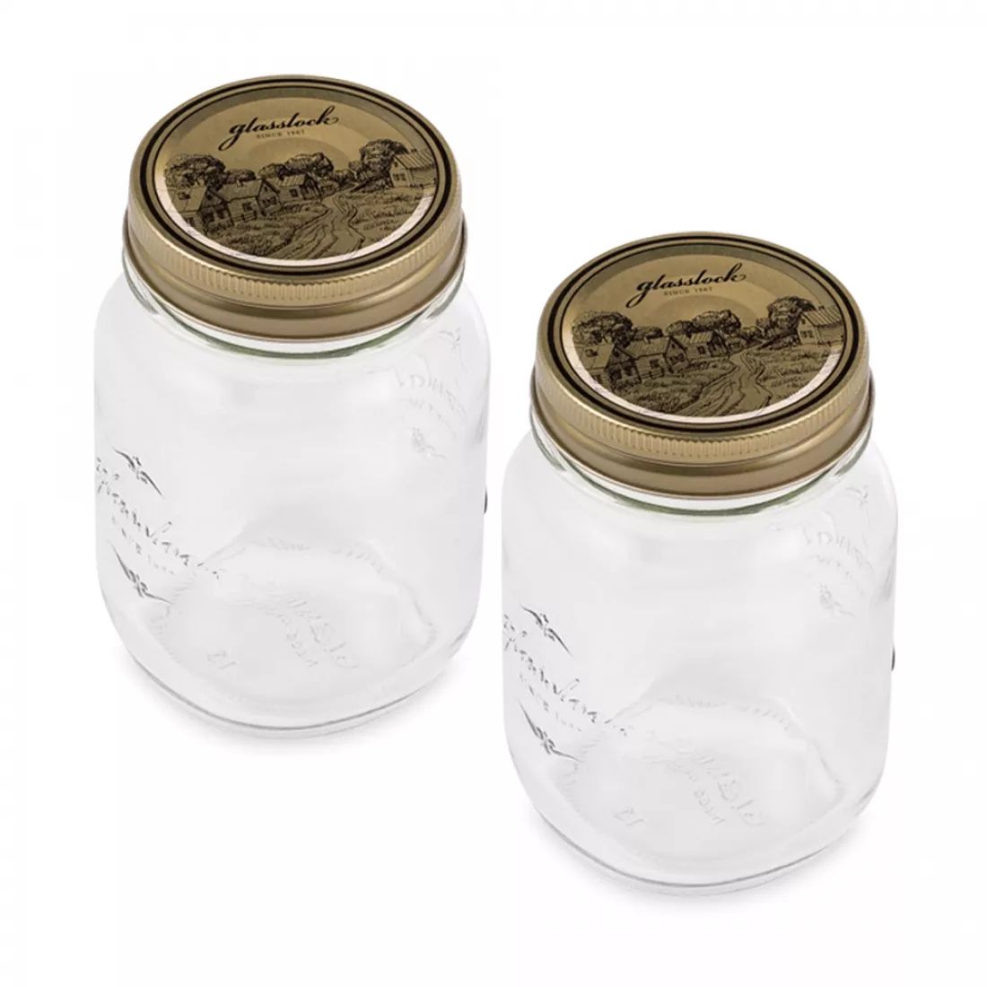 Набор стеклянных банок Glasslock IP626-2 (500ml x 2)