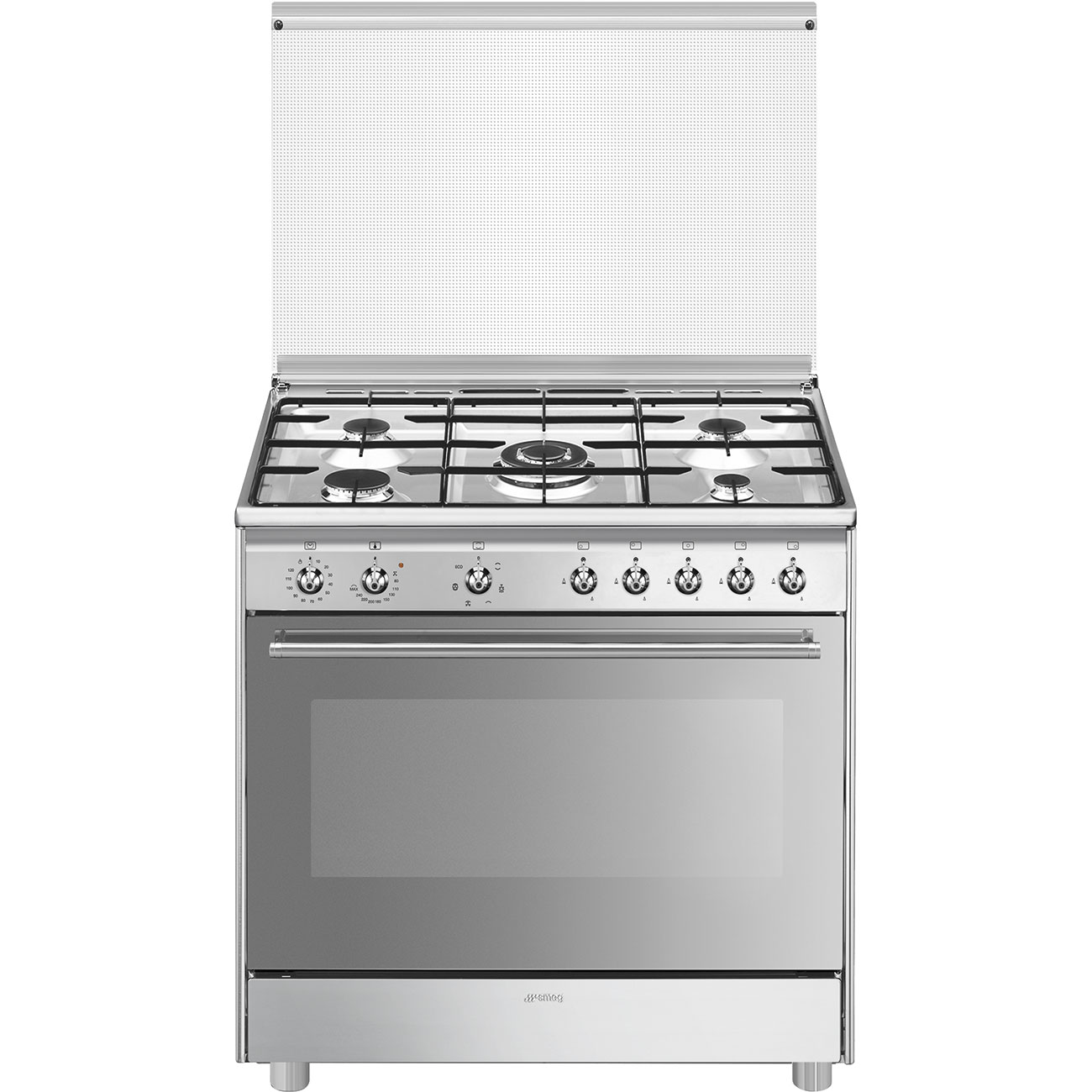 

Комбинированный варочный центр Smeg SX91SV9 серебристый, SX91SV9