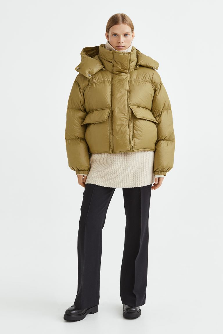 

Пуховик женский H&M 1093809005 желтый L (доставка из-за рубежа), 1093809005