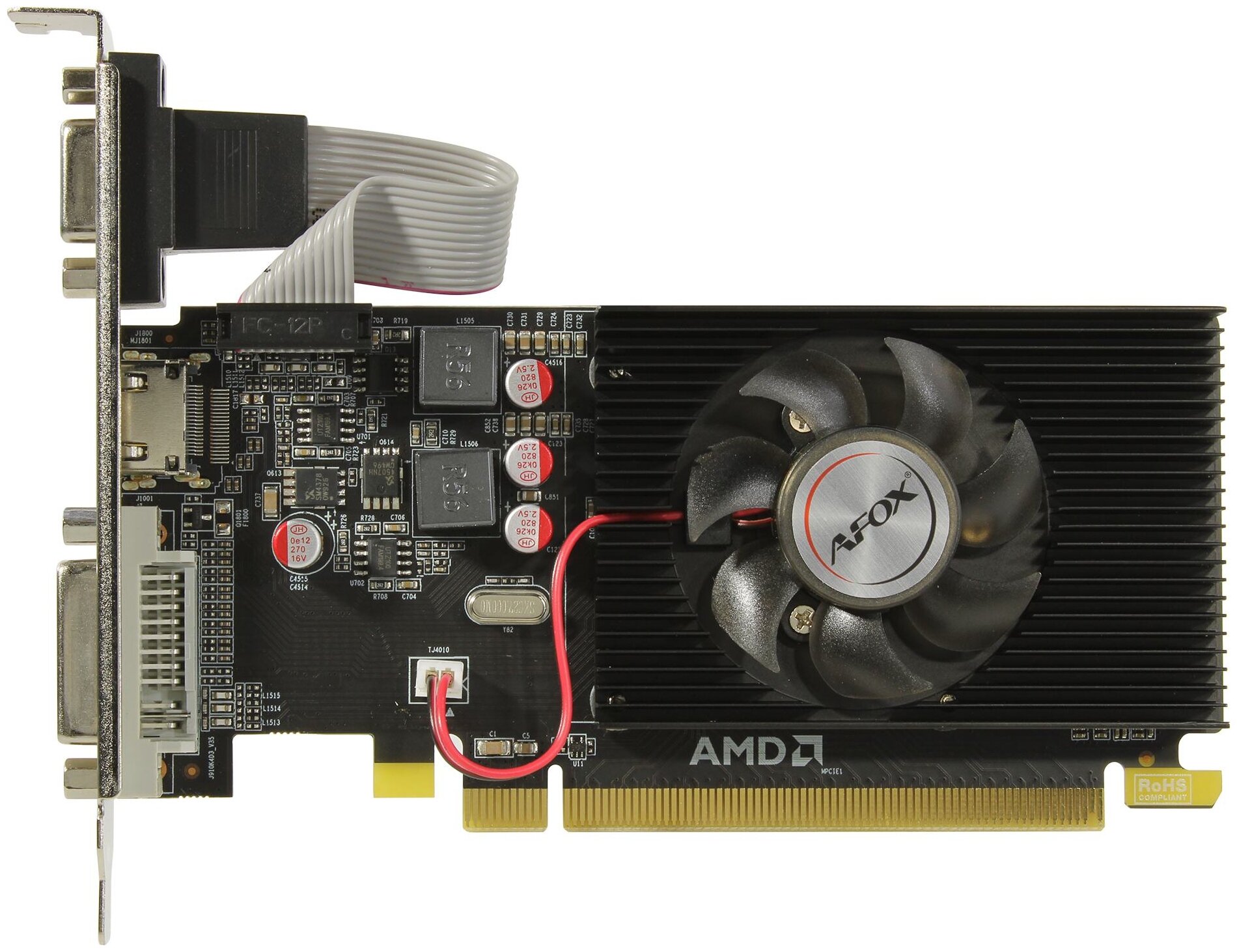 

Видеокарта AFOX AMD Radeon R5 230 (AFR5230-2048D3L5, 120152), Черный, Radeon R5 230