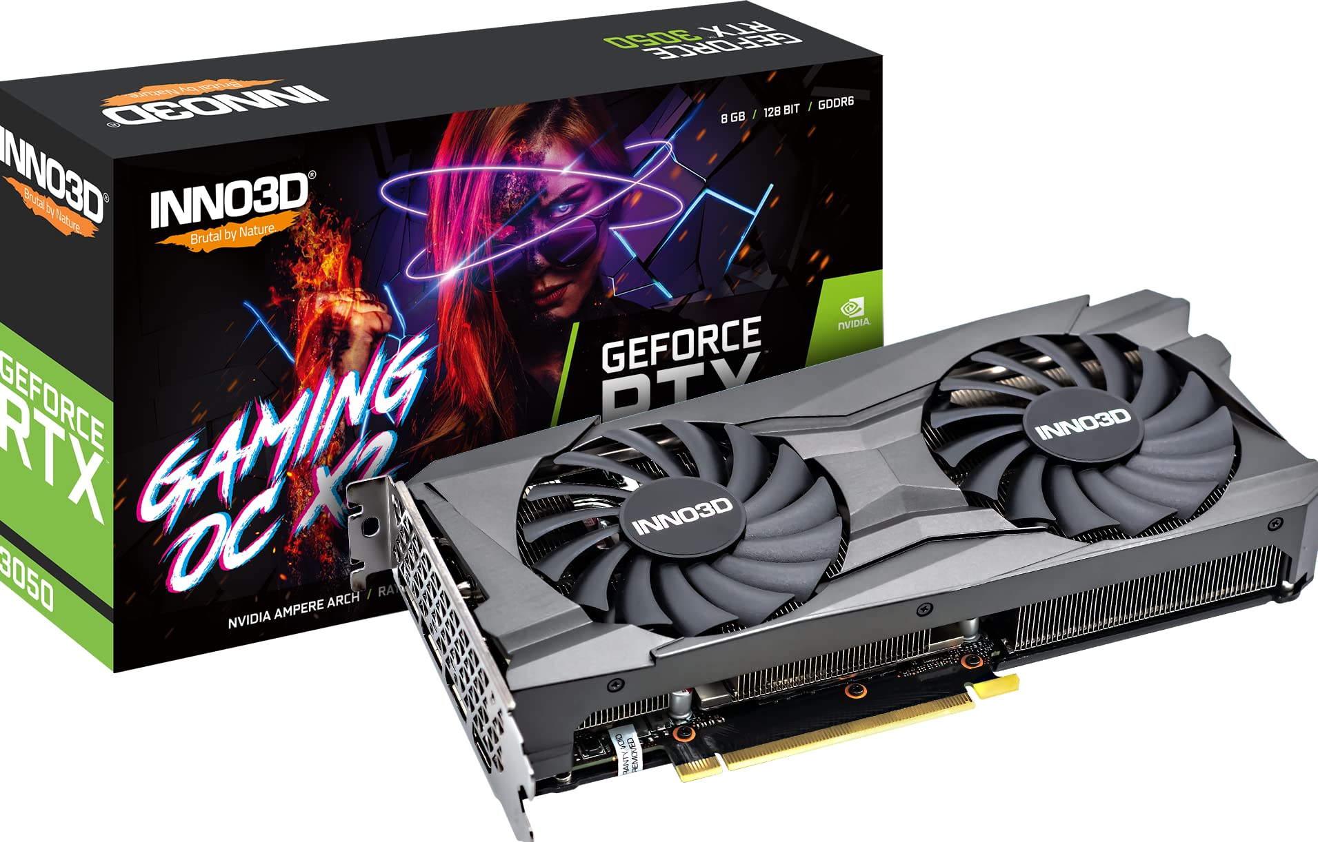 

Видеокарта Inno3D NVIDIA GeForce RTX 3060 Twin X2 (N30602-08D6-11902130), Черный, GeForce RTX 3060 Twin X2
