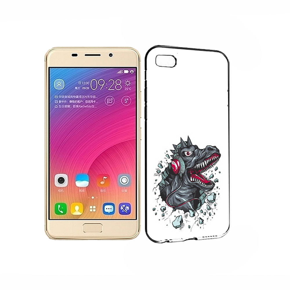 

Чехол MyPads Tocco для Asus ZenFone 3S Max Нарисованный динозавр в наушниках, Прозрачный, Tocco