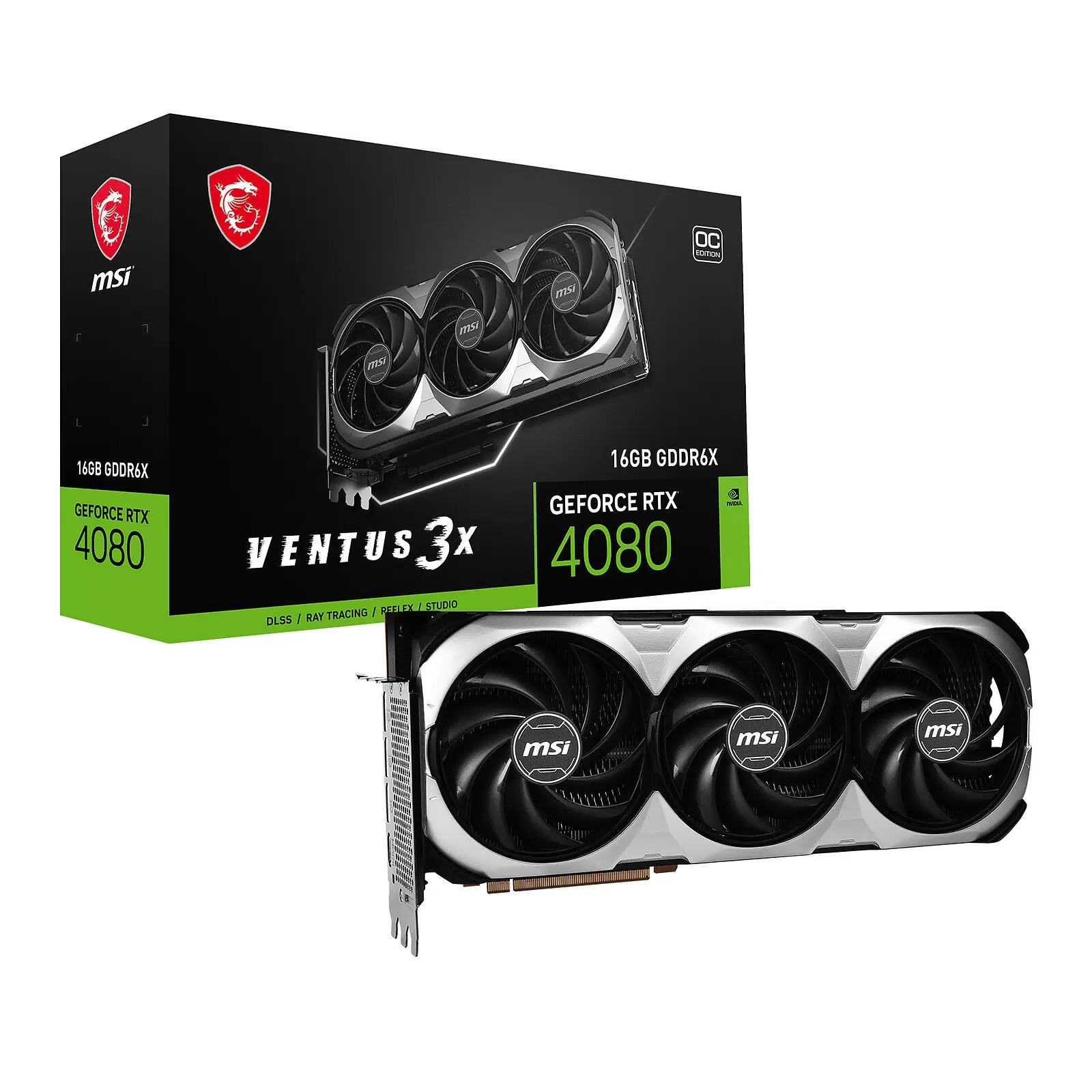 

Видеокарта MSI NVIDIA GeForce RTX 4080 Super Ventus 3X, Черный, GeForce RTX 4080 Super Ventus 3X