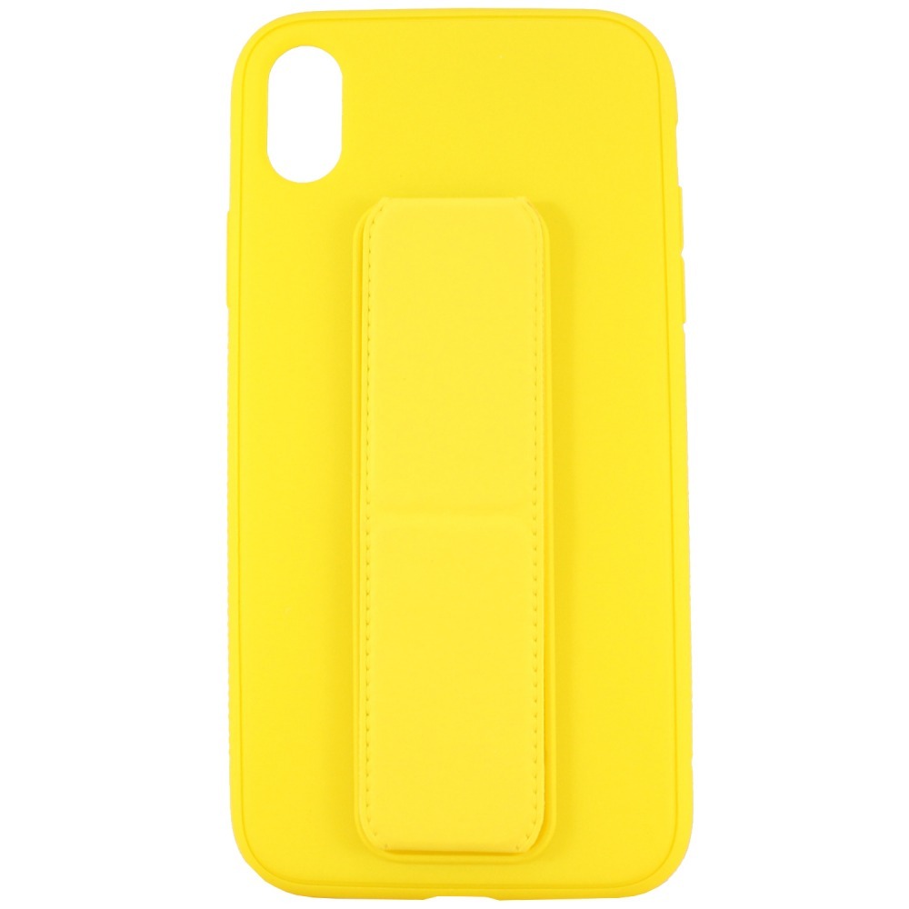 

Чехол силиконовый для iPhone XR с магнитной подставкой желтый, Apple iPhone XR