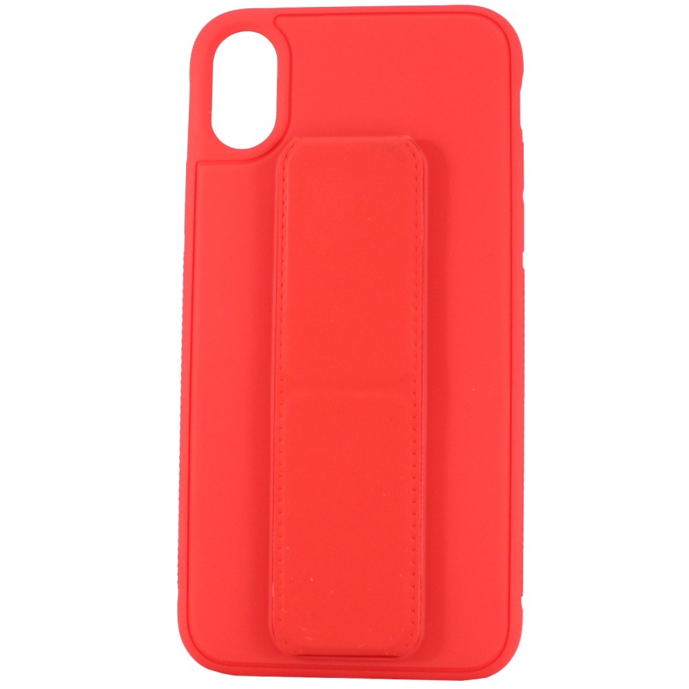 

Чехол силиконовый для iPhone XR с магнитной подставкой красный, Apple iPhone XR