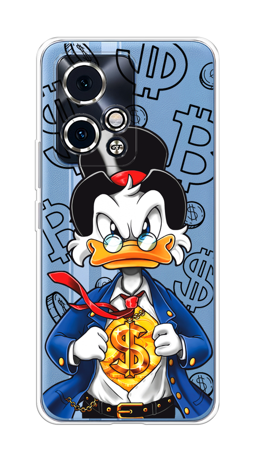 

Чехол на Honor 90 GT "Scrooge Goldman", Черный;белый;синий, 6123450-1